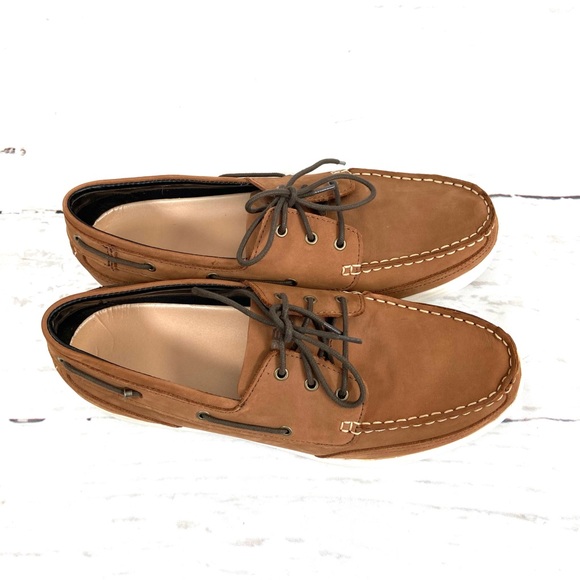 Apex Boat Shoes Men’s 11.5 M Brown Leather Slip On - Picture 12 of 12